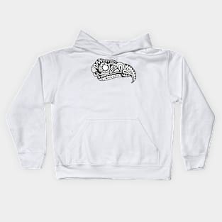 Abstract bird skull Kids Hoodie